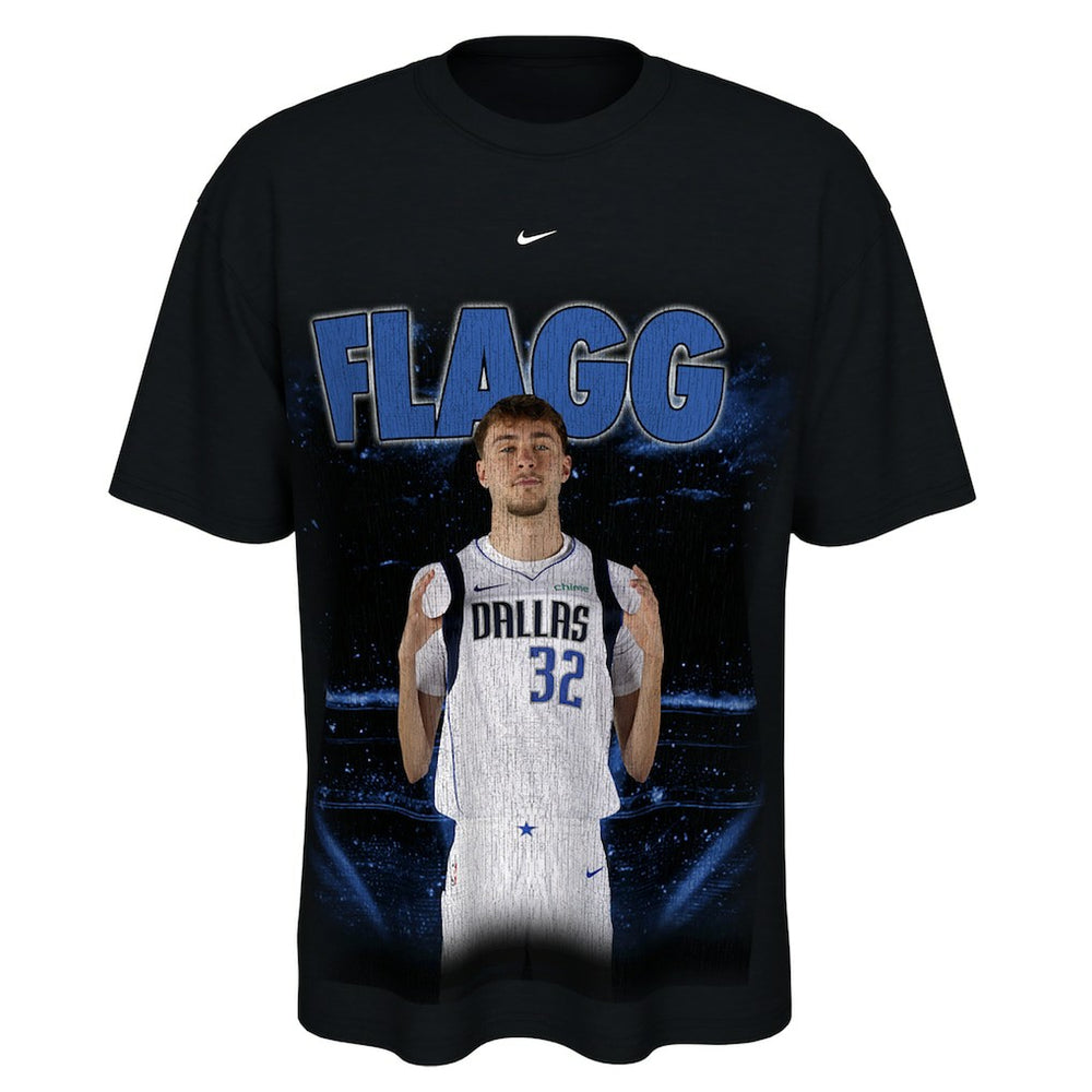 Cooper Flagg Dallas Mavericks Unisex New Faces x New Places T-Shirt Black