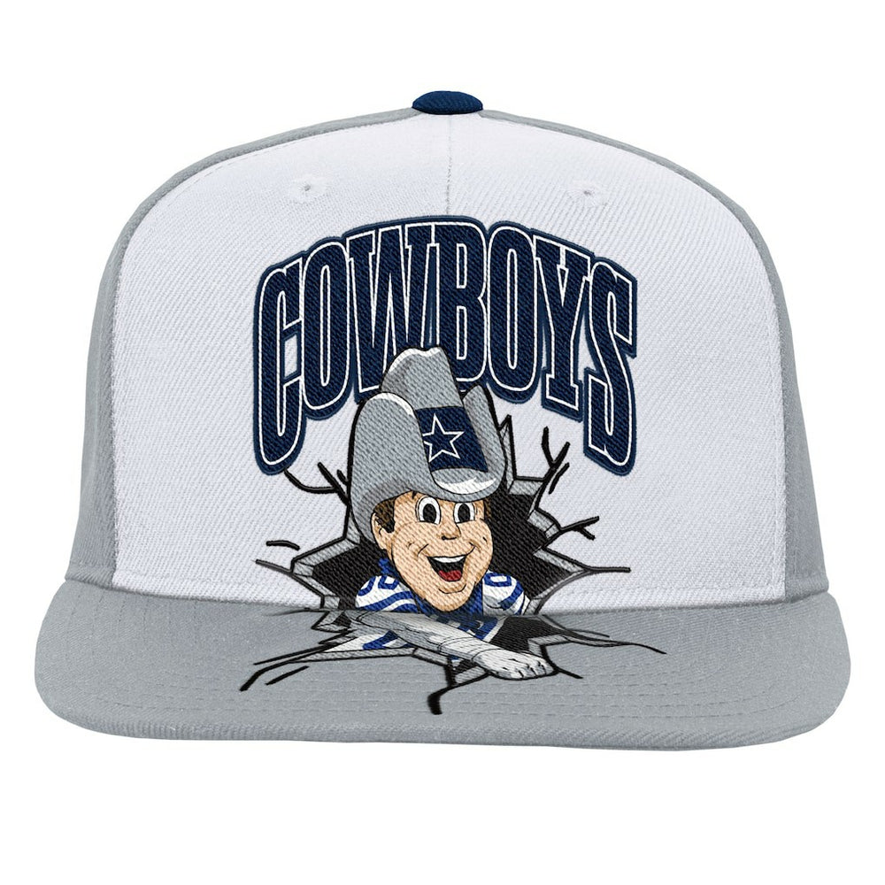 Dallas Cowboys Youth Team Mascot Snapback Hat Gray