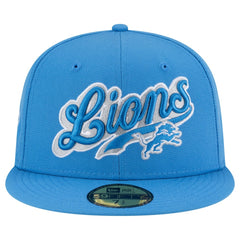 Detroit Lions New Era Born x Raised 59FIFTY Fitted Hat Blue