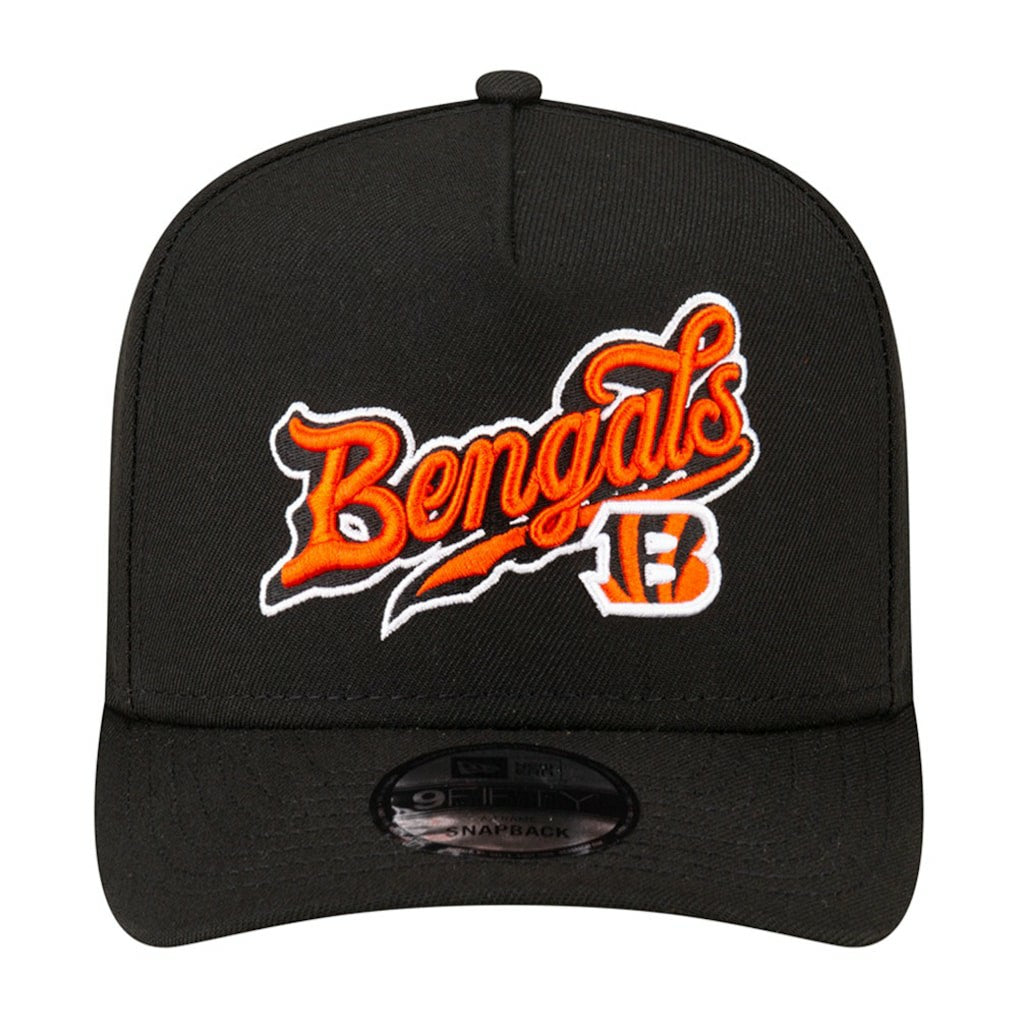Cincinnati Bengals New Era Born x Raised A-Frame 9FIFTY Snapback Hat Black
