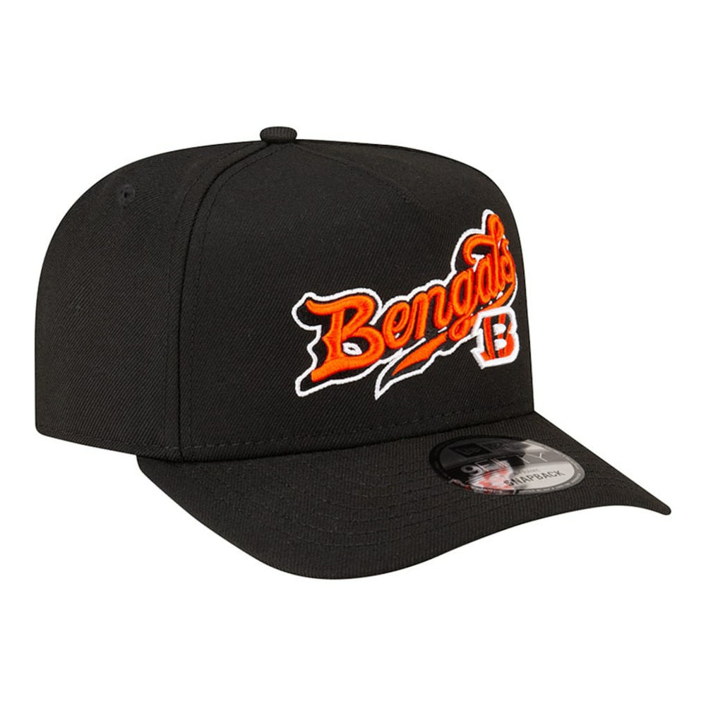 Cincinnati Bengals New Era Born x Raised A-Frame 9FIFTY Snapback Hat Black