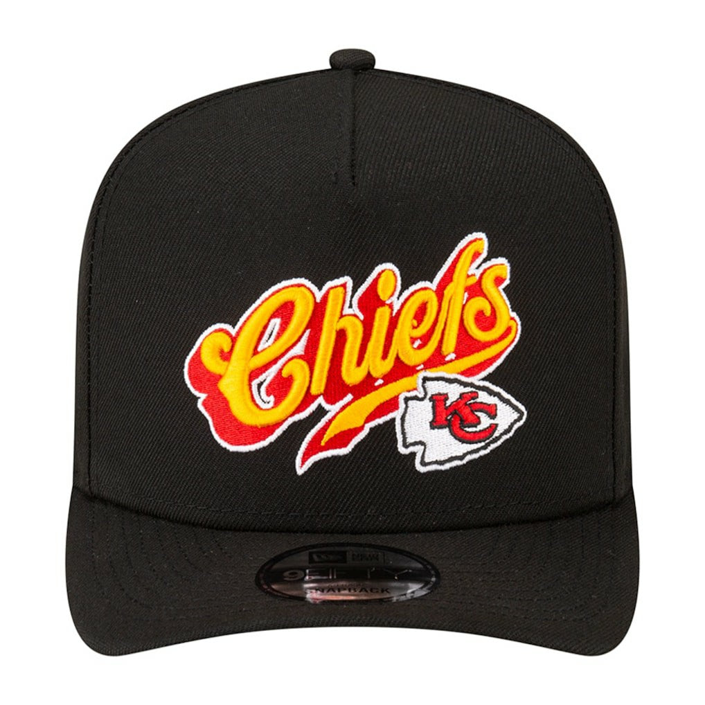 Kansas City Chiefs New Era Born x Raised A-Frame 9FIFTY Snapback Hat Black