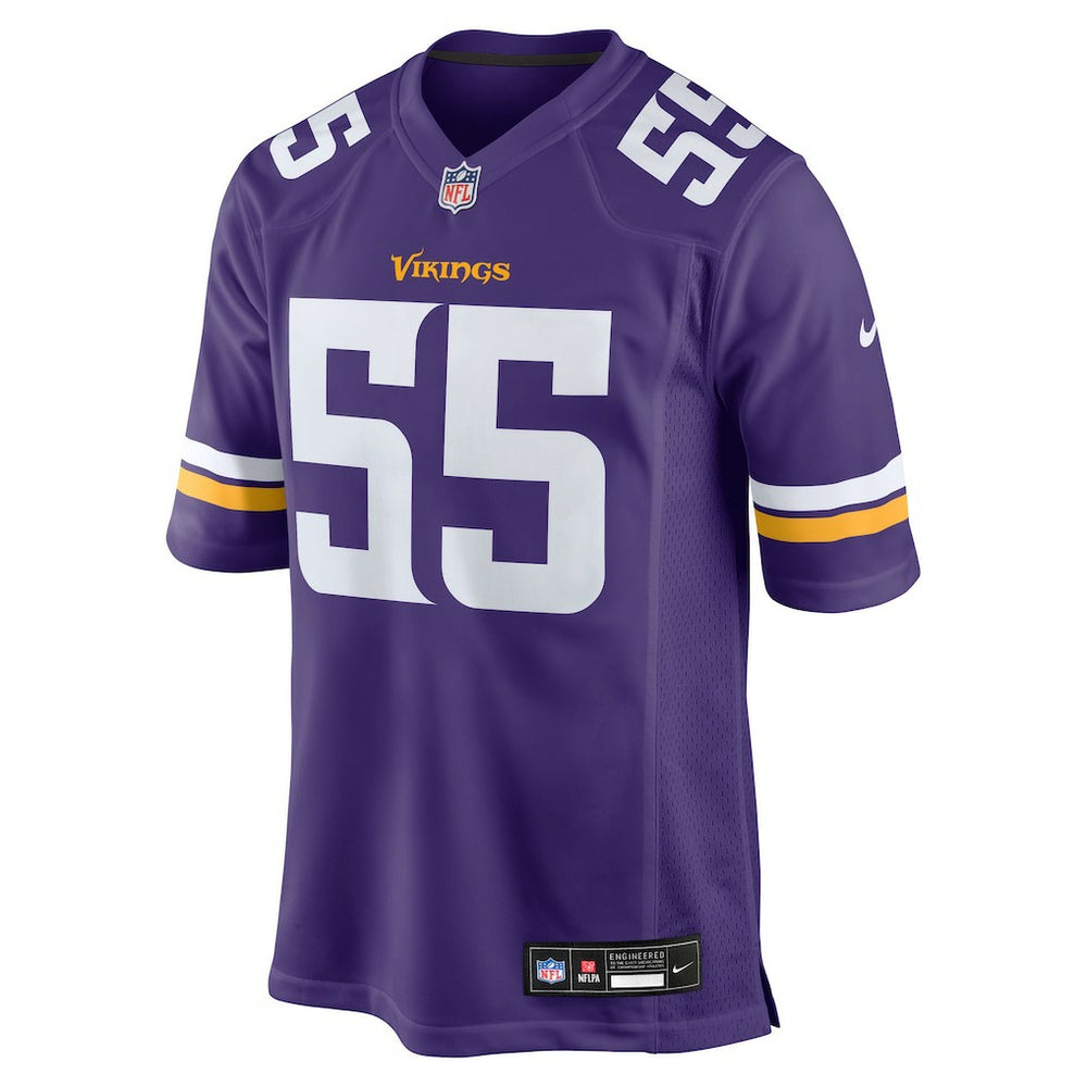NFL Eric Wilson Minnesota Vikings Team Game Jersey - Purple