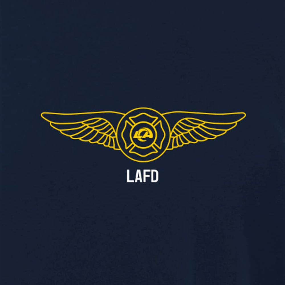 Los Angeles Rams x LAFD New Era Air Ops T-Shirt Navy