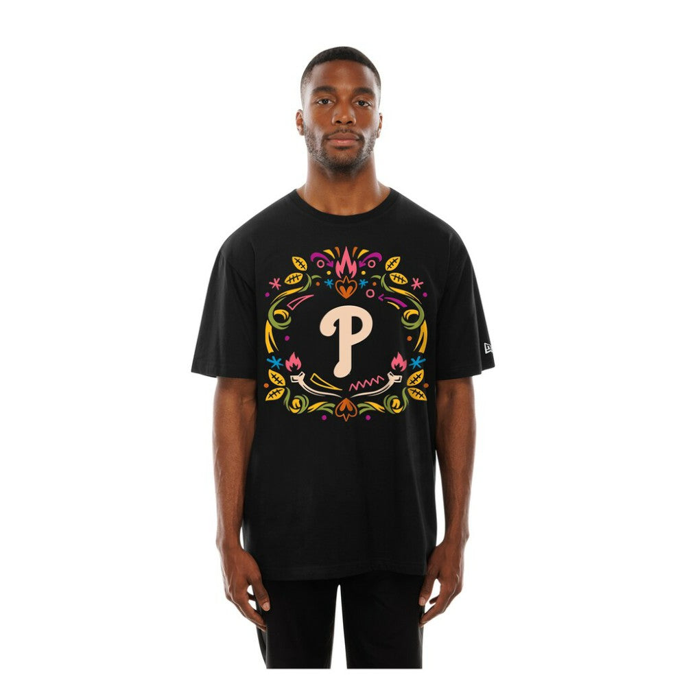 Philadelphia Phillies New Era Día de los Muertos T-Shirt - Black T-shirts
