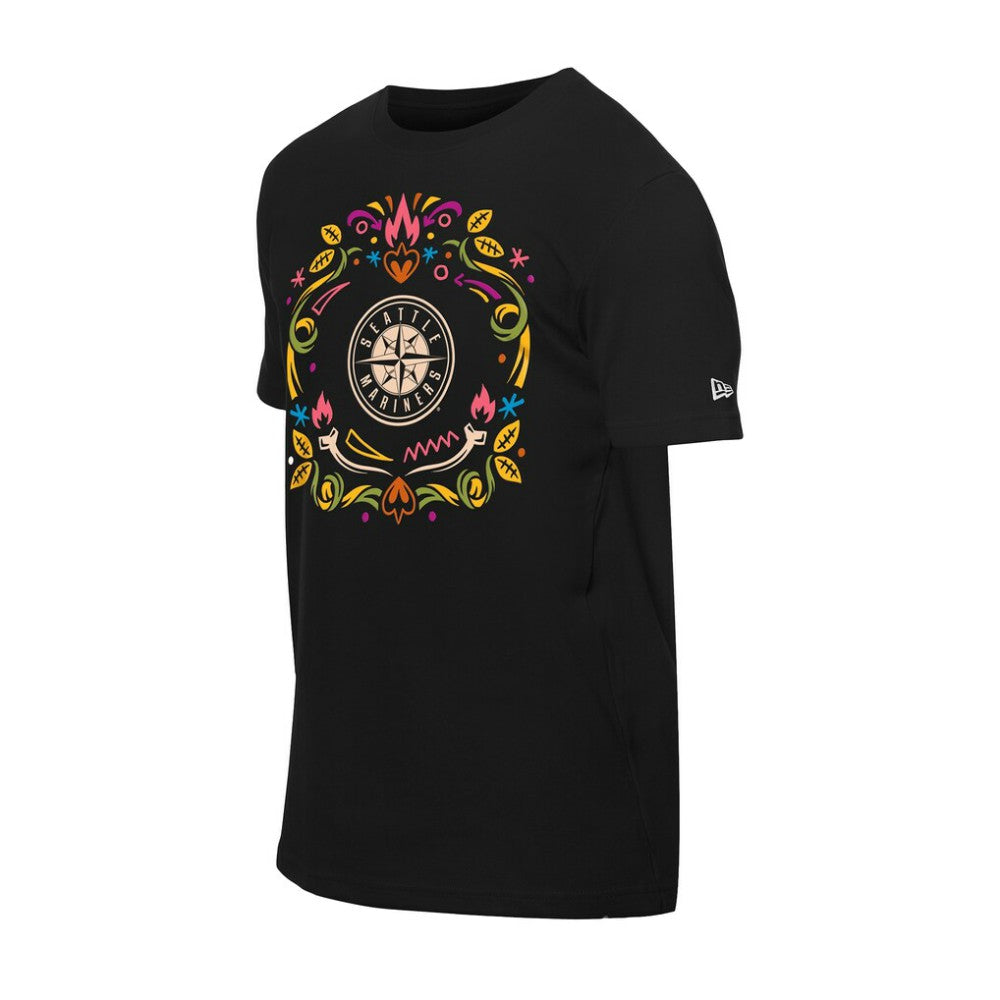 Seattle Mariners New Era Día de los Muertos T-Shirt - Black T-shirts