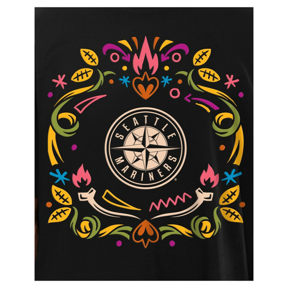 Seattle Mariners New Era Día de los Muertos T-Shirt - Black T-shirts