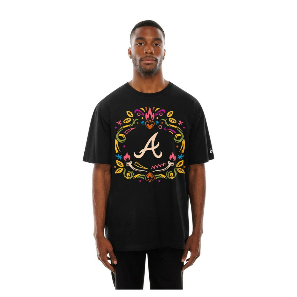 Atlanta Braves New Era Día de los Muertos T-Shirt - Black T-shirts