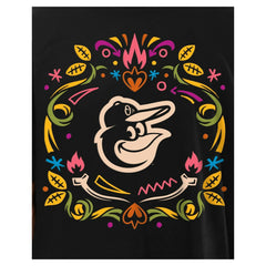 Baltimore Orioles New Era Día de los Muertos T-Shirt - Black T-shirts