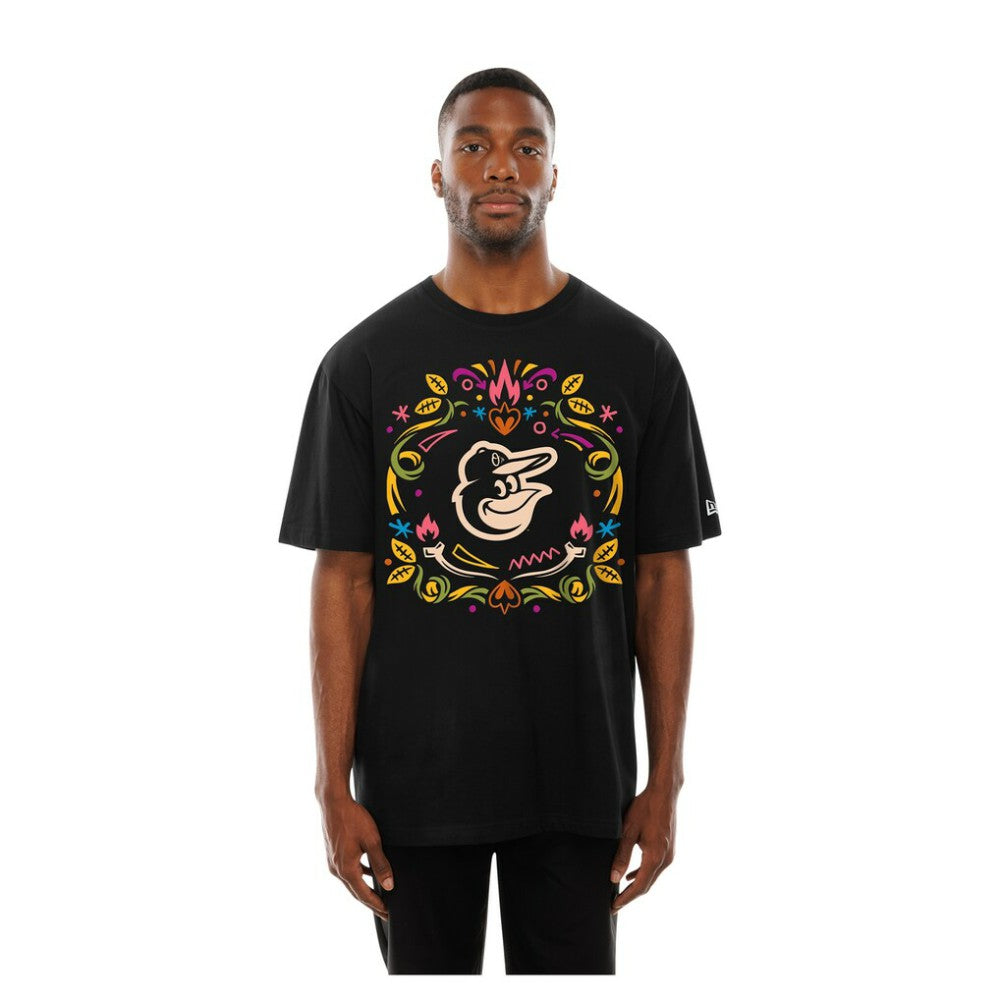 Baltimore Orioles New Era Día de los Muertos T-Shirt - Black T-shirts
