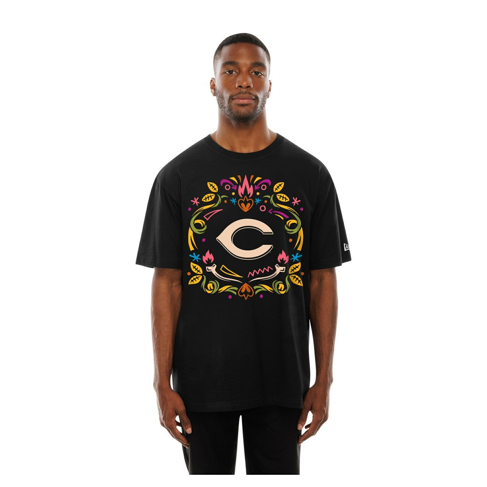Cincinnati Reds New Era Día de los Muertos T-Shirt - Black T-shirts