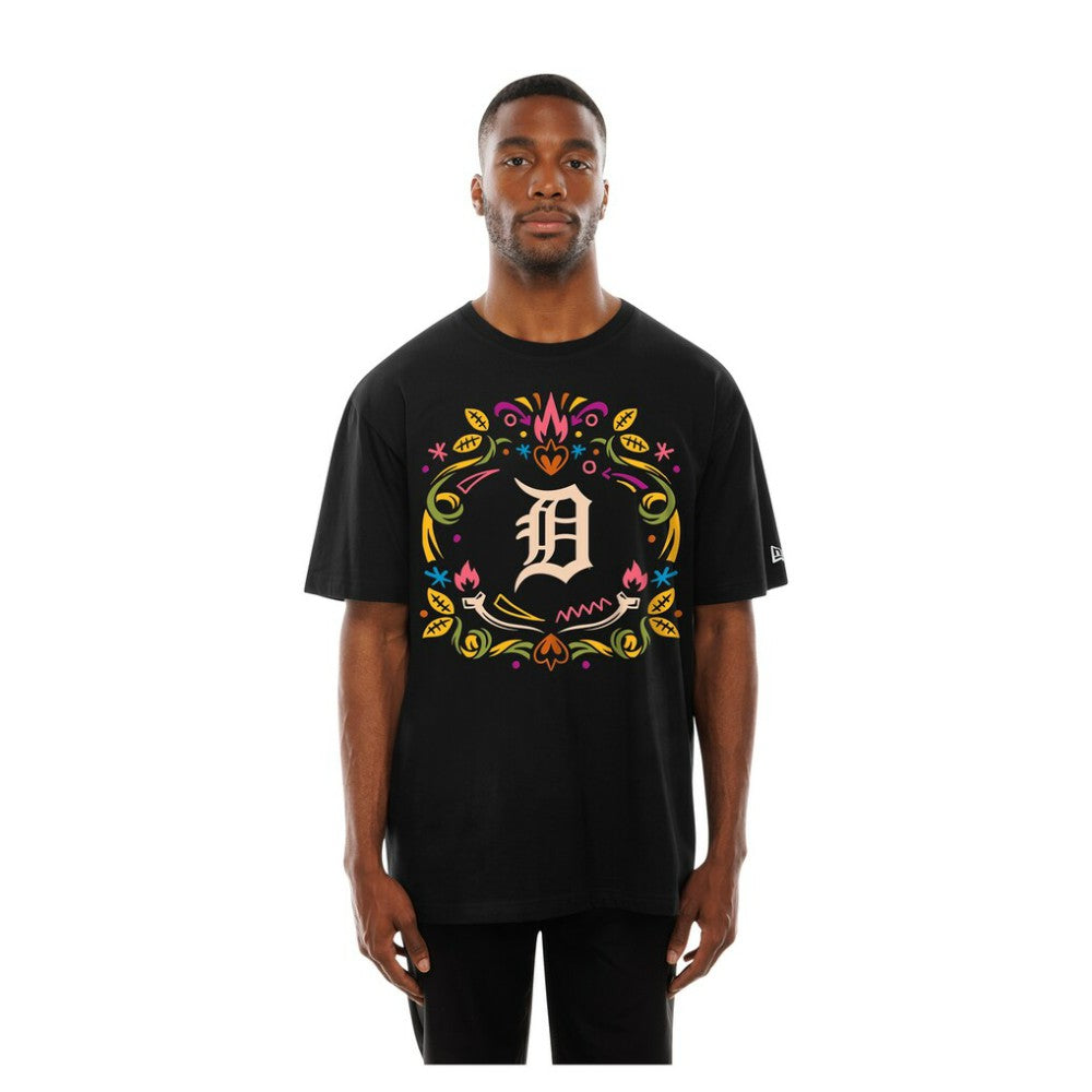 Detroit Tigers New Era Día de los Muertos T-Shirt - Black T-shirts