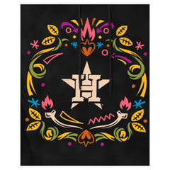 Houston Astros New Era Día de los Muertos Brushed Fleece Hoodie - Black Hoodies