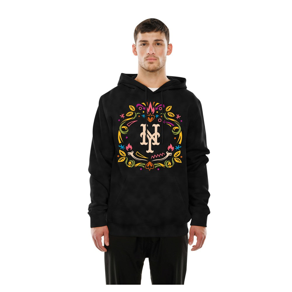 New York Mets New Era Día de los Muertos Brushed Fleece Hoodie - Black Hoodies