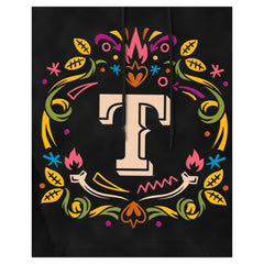 Texas Rangers New Era Día de los Muertos Brushed Fleece Hoodie - Black Hoodies