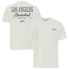 Los Angeles Lakers Sportiqe Unisex Athletic Club Collection Duke Relaxed Fit Premium T-Shirt Cream