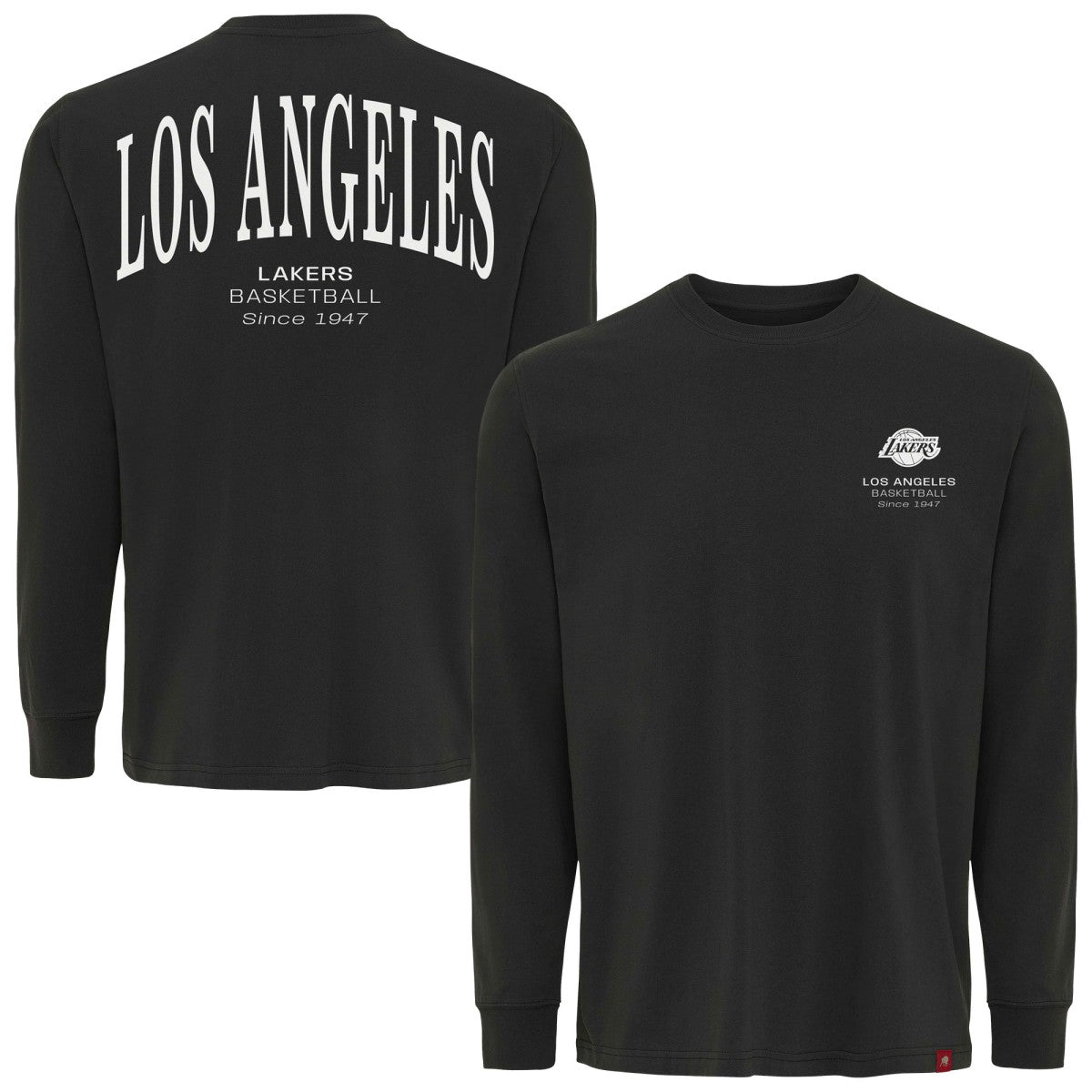 Los Angeles Lakers Sportiqe Unisex Athletic Club Collection Sherwood Relaxed Fit Premium Long-Sleeve T-Shirt Anthracite