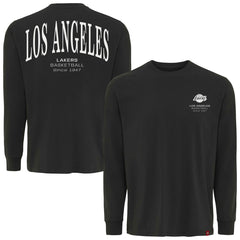 Los Angeles Lakers Sportiqe Unisex Athletic Club Collection Sherwood Relaxed Fit Premium Long-Sleeve T-Shirt Anthracite