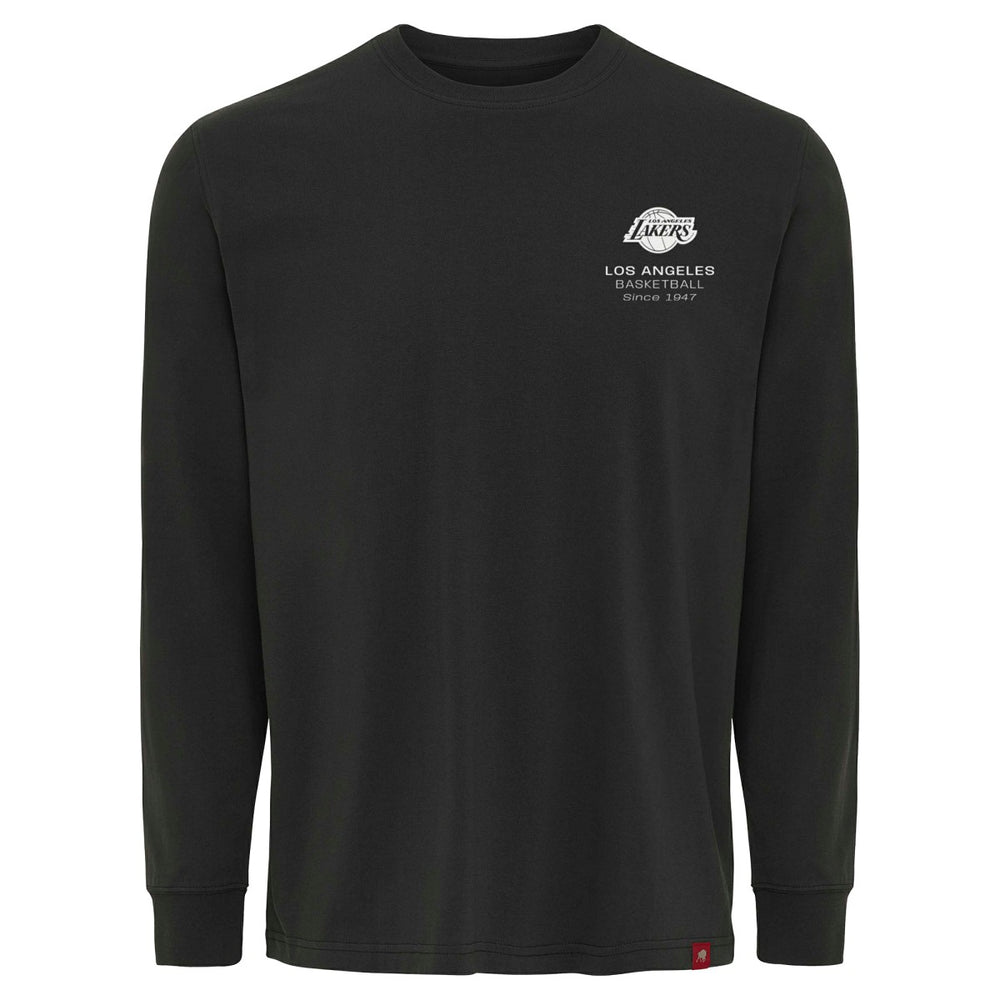Los Angeles Lakers Sportiqe Unisex Athletic Club Collection Sherwood Relaxed Fit Premium Long-Sleeve T-Shirt Anthracite