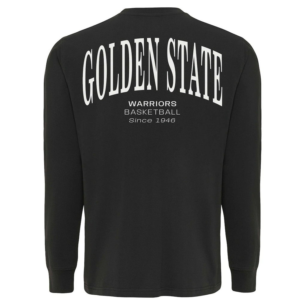 Golden State Warriors Sportiqe Unisex Athletic Club Collection Sherwood Relaxed Fit Premium Long-Sleeve T-Shirt Anthracite
