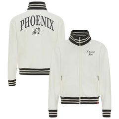Phoenix Suns Sportiqe Women's Athletic Club Collection Sutton French Terry Full-Zip Jacket Cream