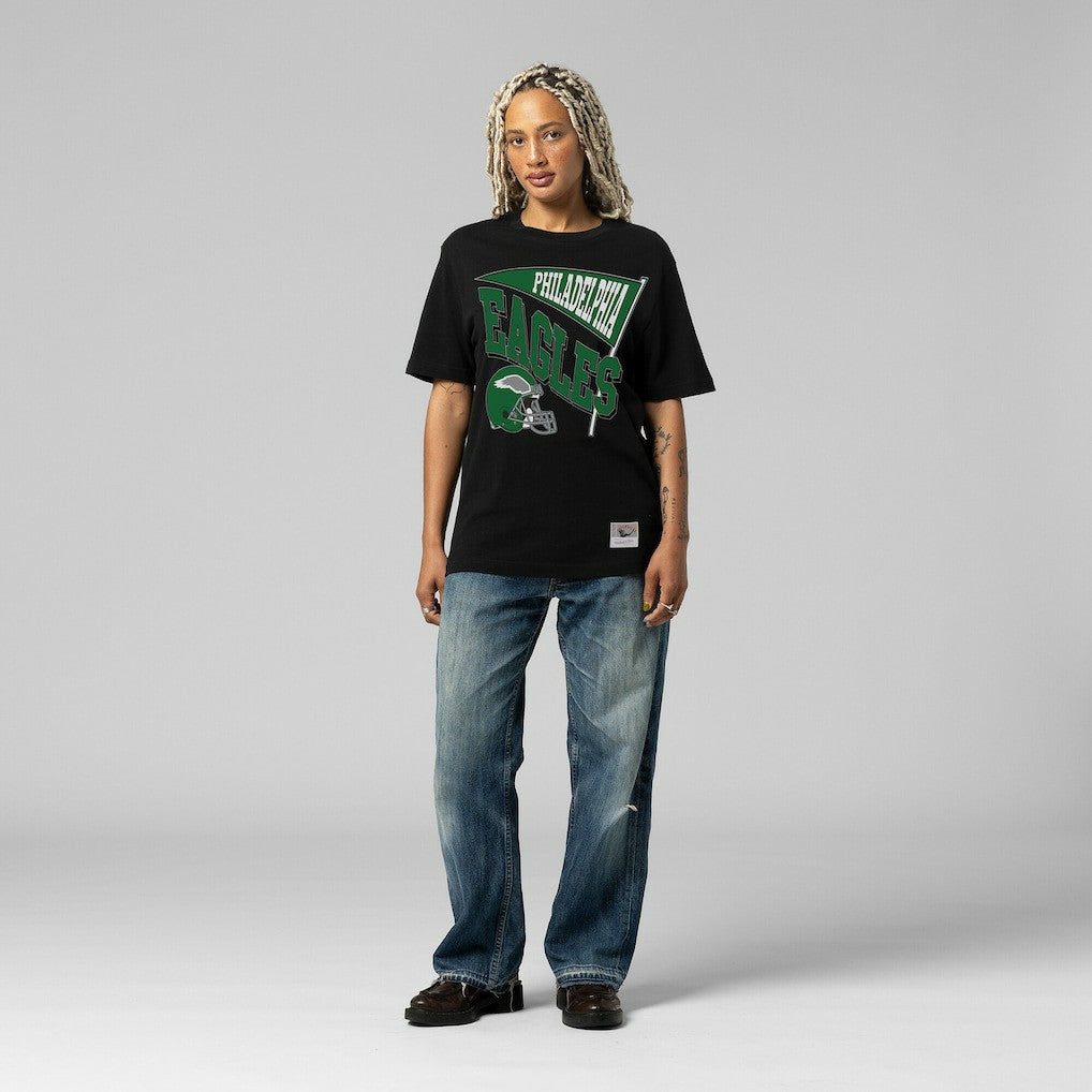 Philadelphia Eagles Women's Team Dynamic Boyfriend T-Shirt Black