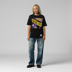 Minnesota Vikings Women's Team Dynamic Boyfriend T-Shirt Black
