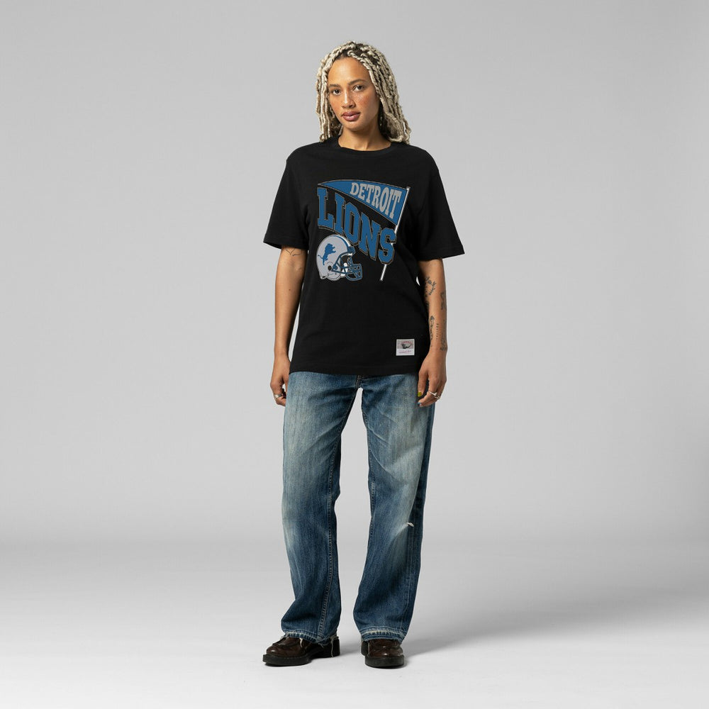 Detroit Lions Women's Team Dynamic Boyfriend T-Shirt Black