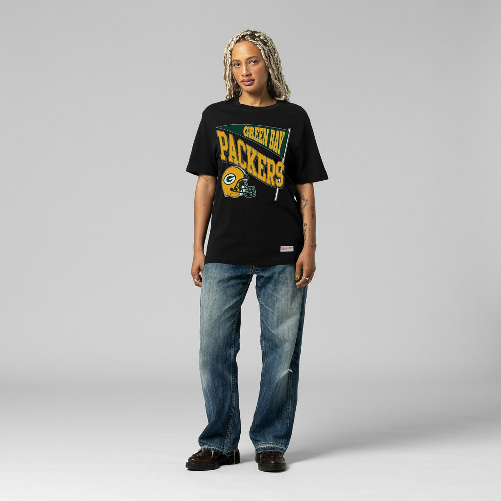 Green Bay Packers Women's Team Dynamic Boyfriend T-Shirt Black
