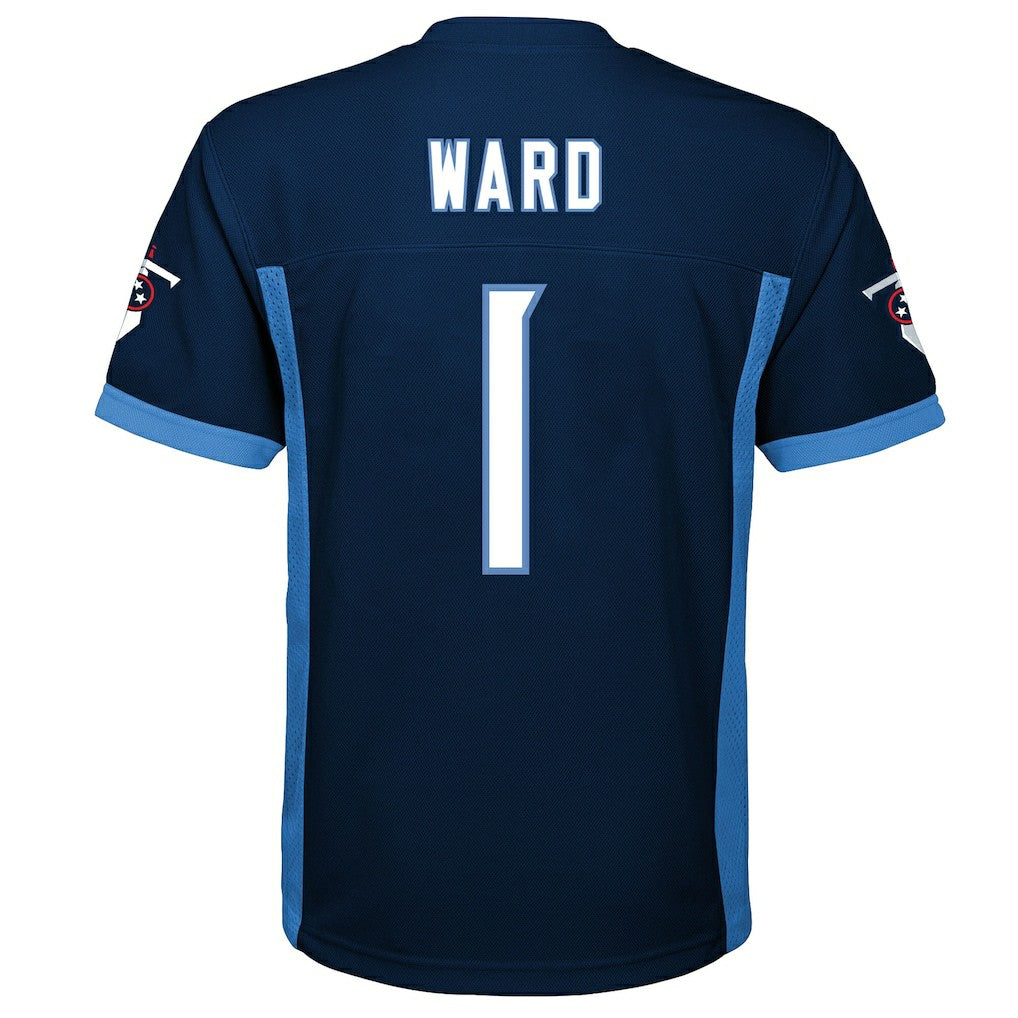 Cameron Ward Tennessee Titans Youth Replica Player Jersey Navy