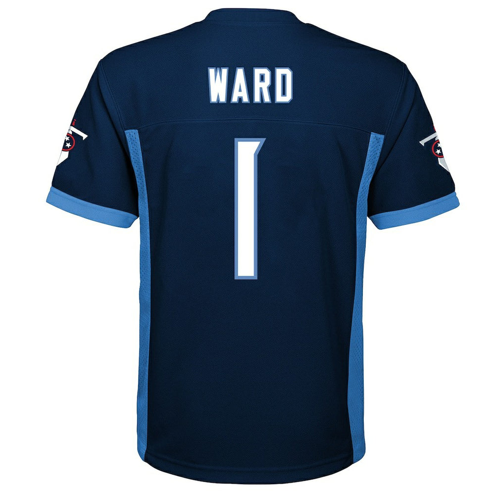 Cameron Ward Tennessee Titans Youth Replica Player Jersey Navy