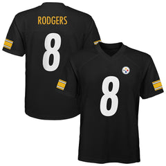 Aaron Rodgers Pittsburgh Steelers Outerstuff Youth Replica Player Jersey Black