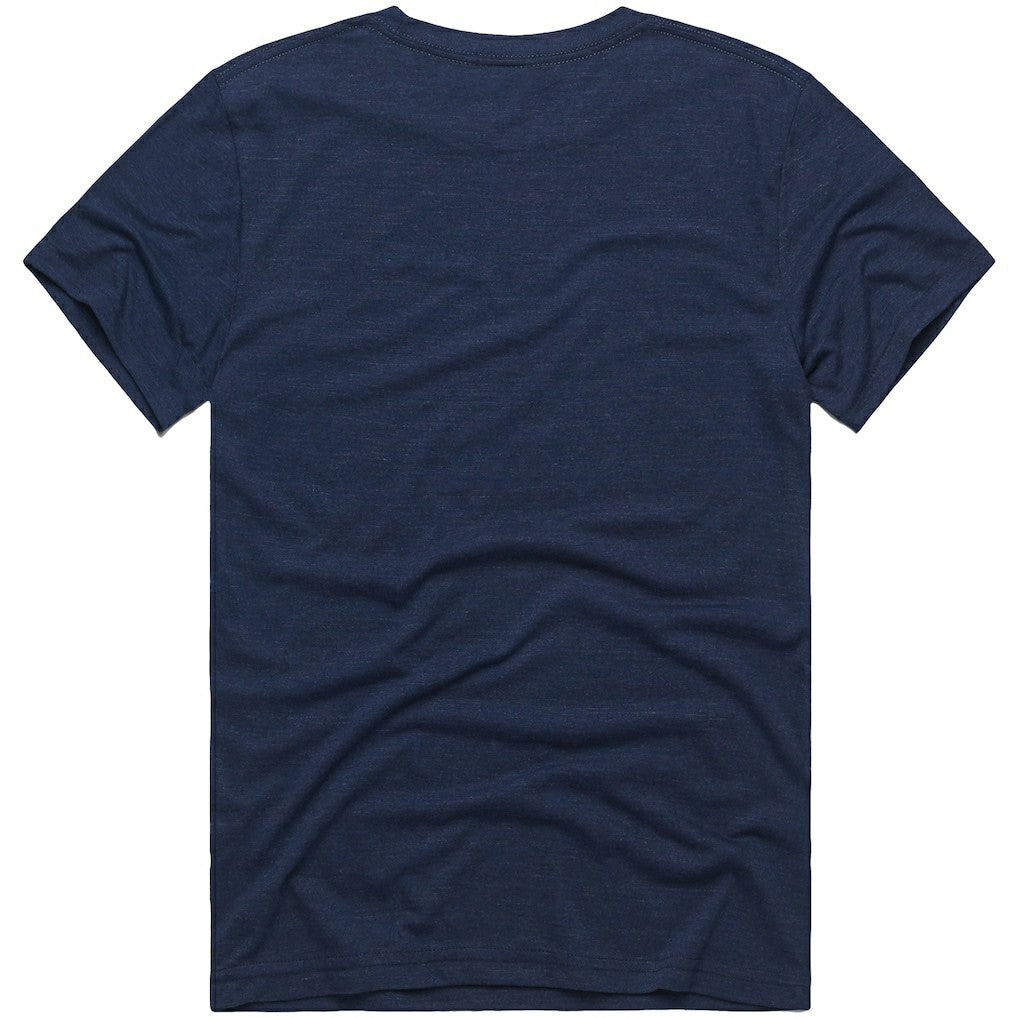 Houston Texans Homage x The Simpsons Unisex Tri-Blend T-Shirt Navy