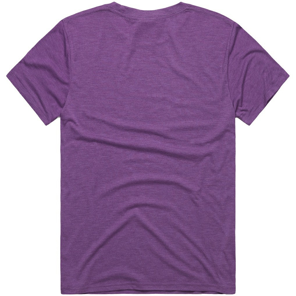 Minnesota Vikings Homage x The Simpsons Unisex Tri-Blend T-Shirt Purple