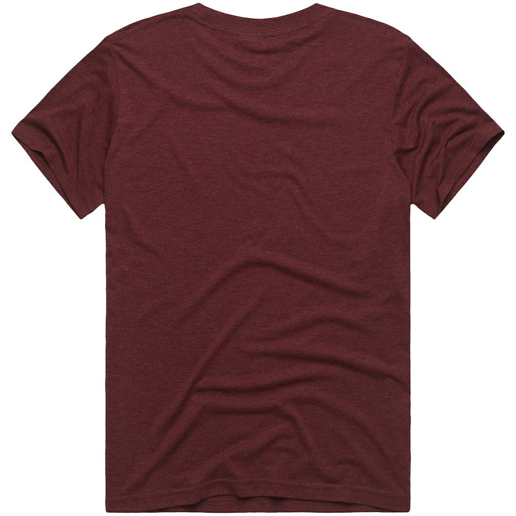 Washington Commanders Homage x The Simpsons Unisex Tri-Blend T-Shirt Burgundy