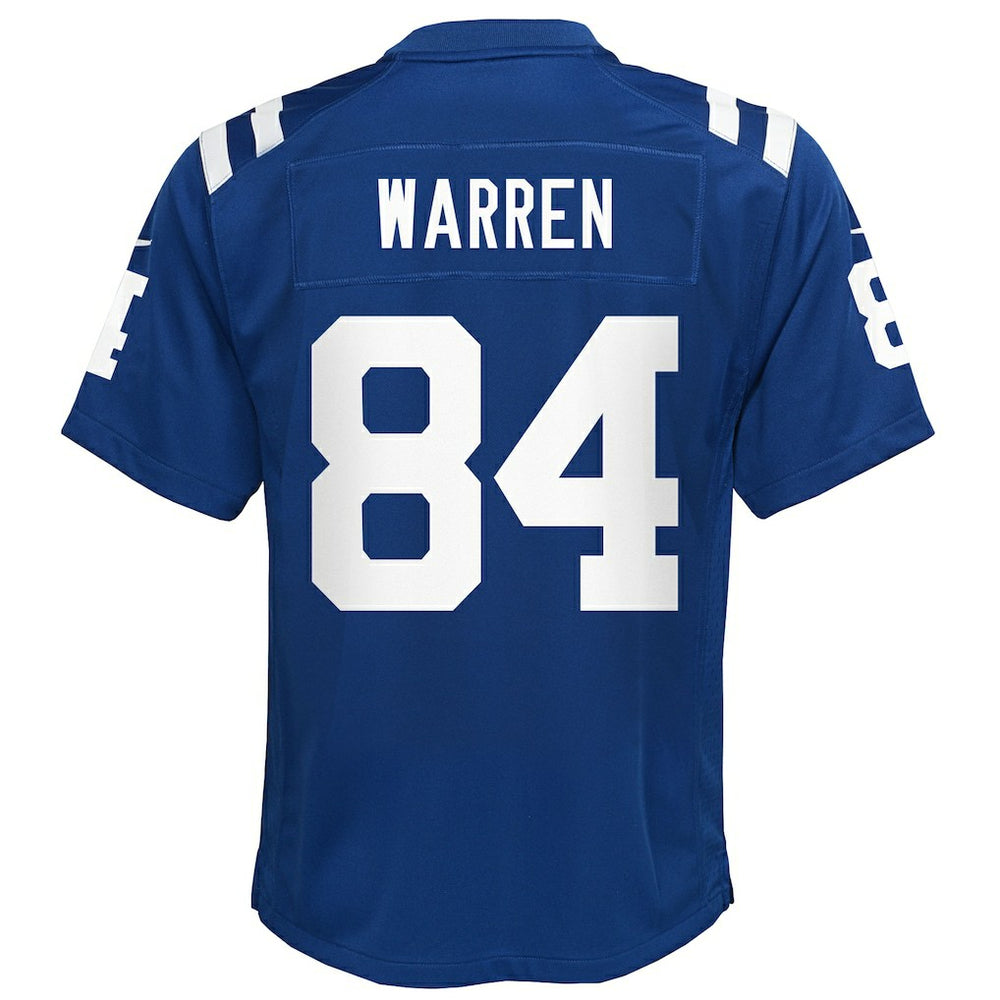 Tyler Warren Indianapolis Colts Youth Team Game Jersey Royal