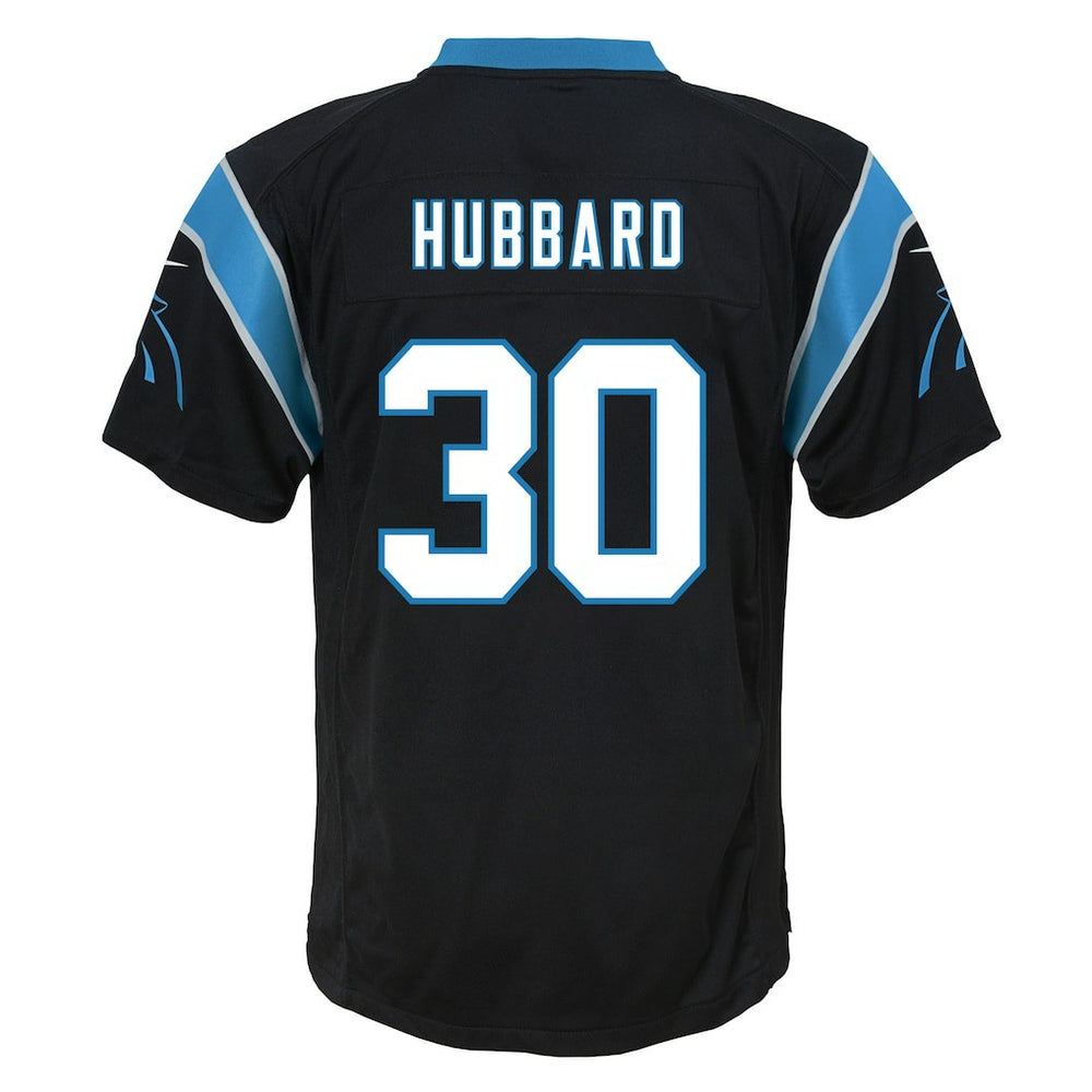 Chuba Hubbard Carolina Panthers Youth Team Game Jersey Black