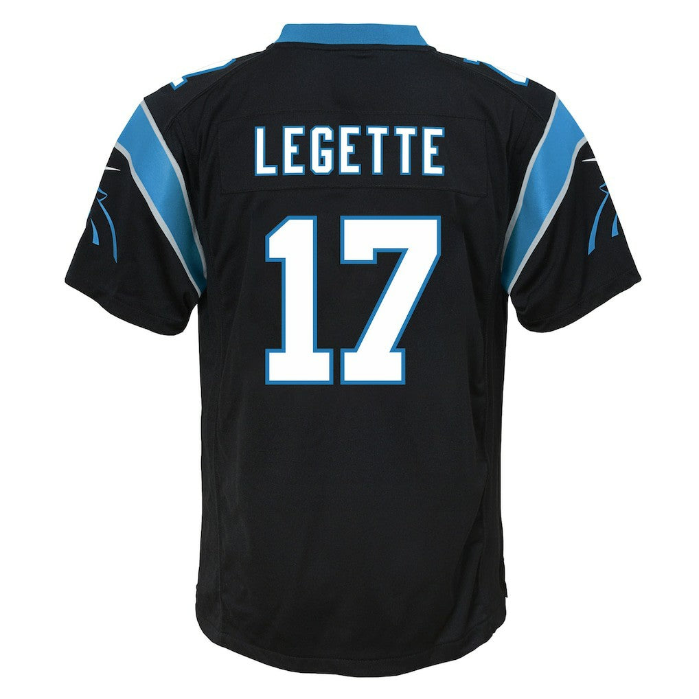 Xavier Legette Carolina Panthers Youth Team Game Jersey Black