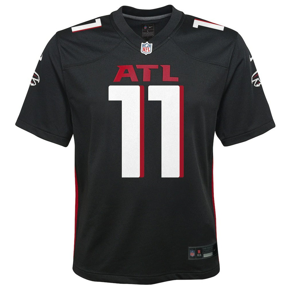 Jalon Walker Atlanta Falcons Youth Team Game Jersey Black