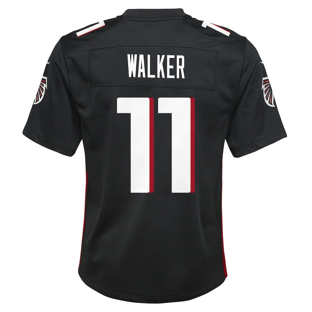 Jalon Walker Atlanta Falcons Youth Team Game Jersey Black