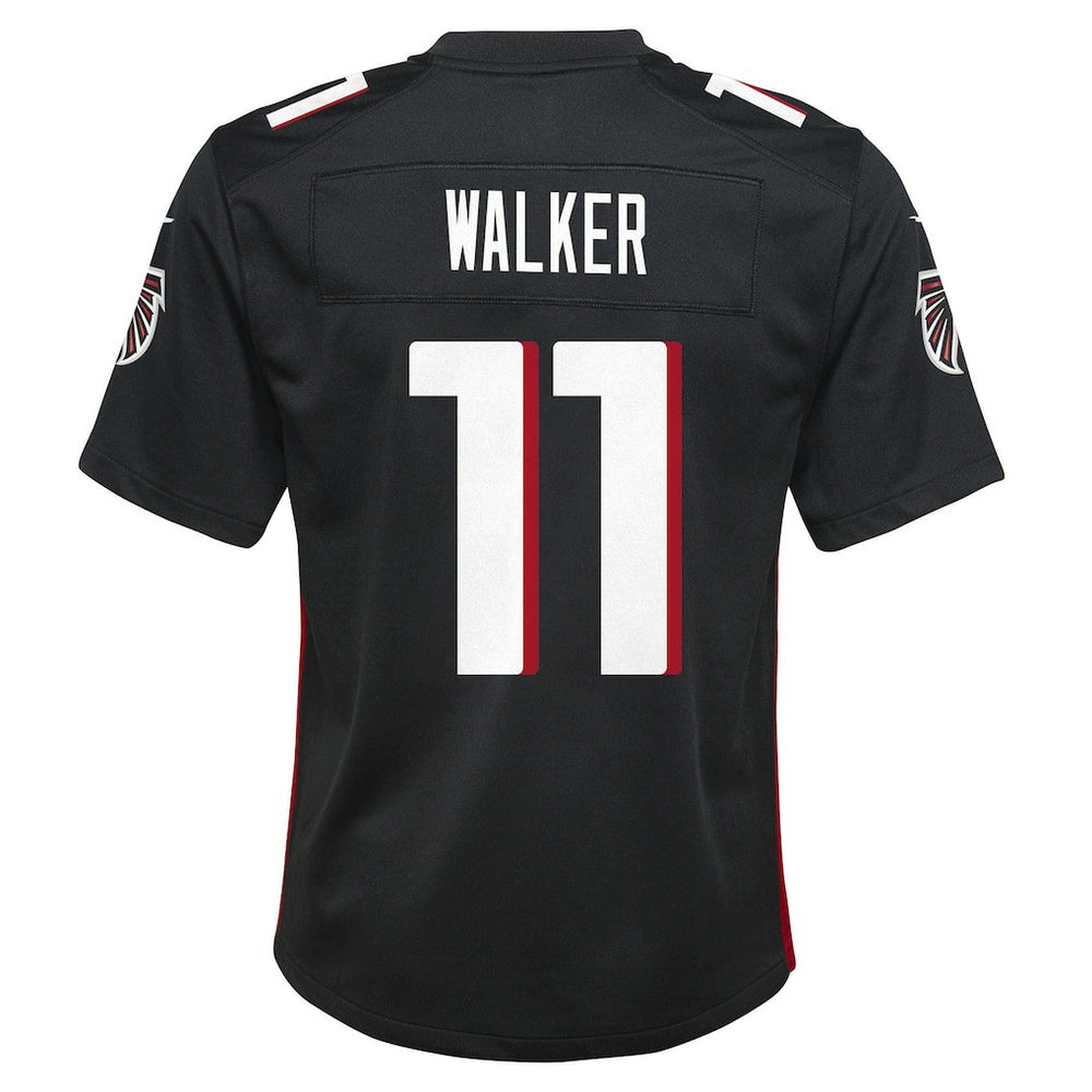 Jalon Walker Atlanta Falcons Youth Team Game Jersey Black