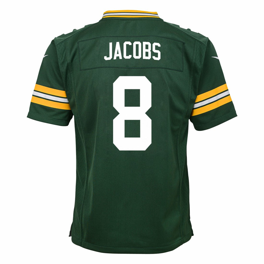 Josh Jacobs Green Bay Packers Youth Team Game Jersey Green