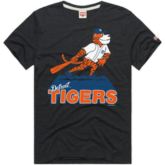 Detroit Tigers Homage Hyper Local Refresh Tri-Blend T-Shirt - Charcoal T-shirts