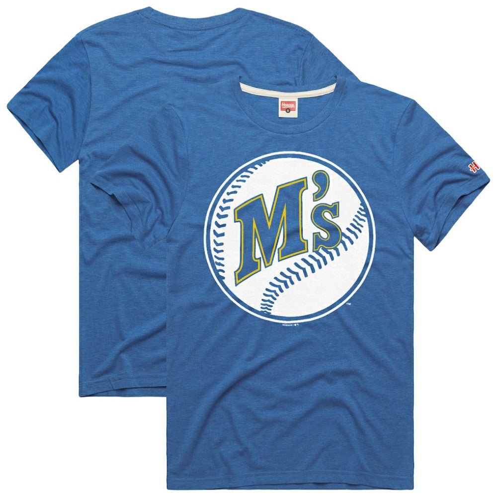 Seattle Mariners Homage Hyper Local Refresh T-Shirt - Royal T-shirts