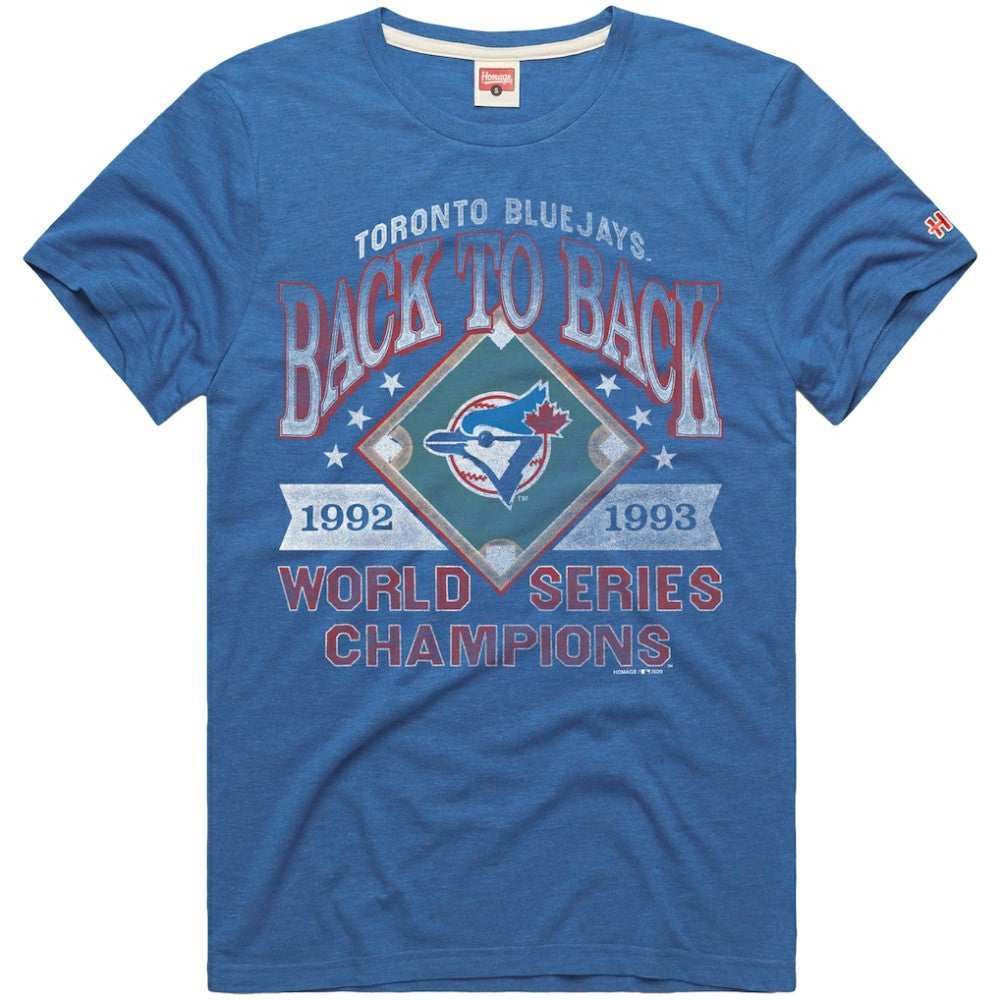 Toronto Blue Jays Homage Hyper Local Refresh Tri-Blend T-Shirt - Royal T-shirts