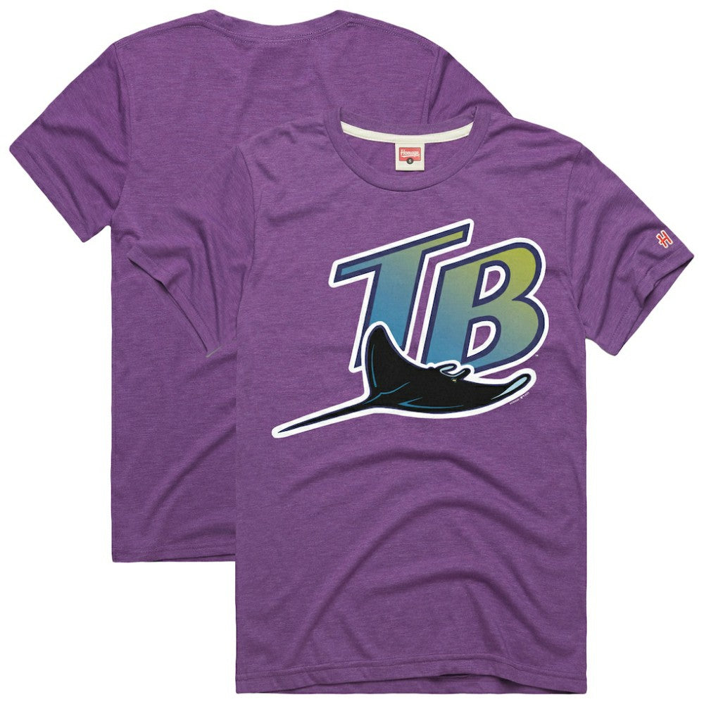 Tampa Bay Rays Homage Hyper Local Refresh T-Shirt - Purple T-shirts