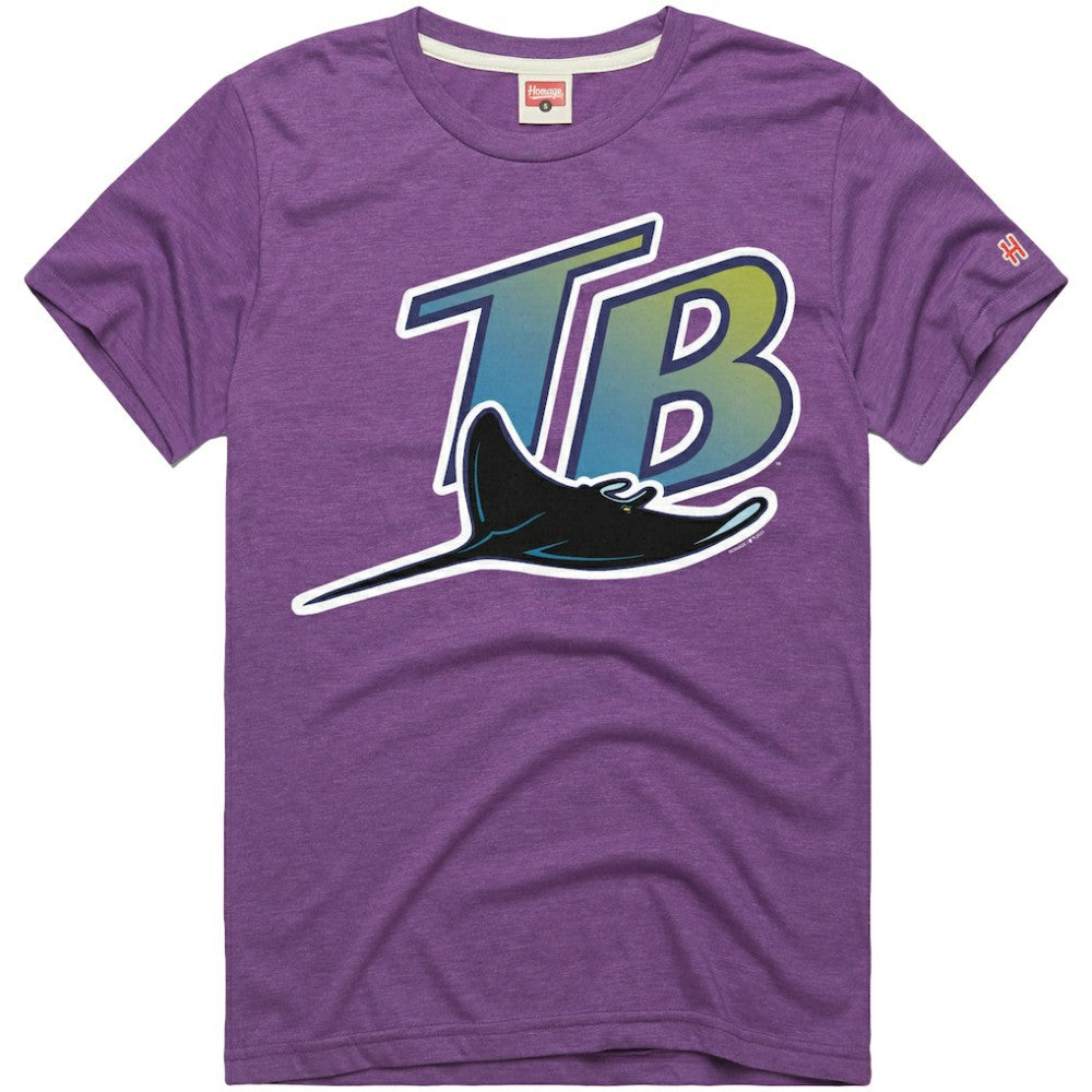 Tampa Bay Rays Homage Hyper Local Refresh T-Shirt - Purple T-shirts