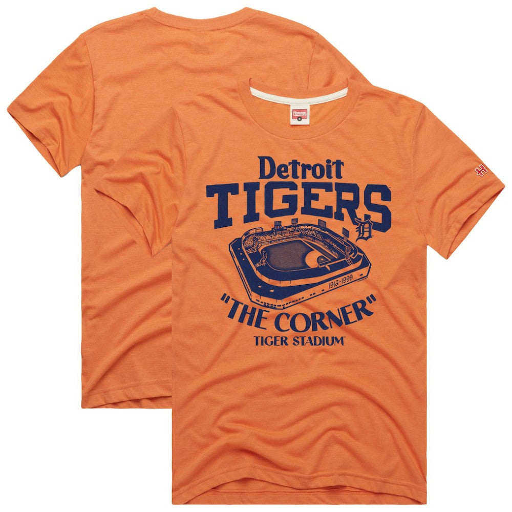 Detroit Tigers Homage Hyper Local Refresh Tri-Blend T-Shirt - Orange T-shirts