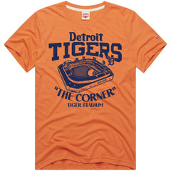Detroit Tigers Homage Hyper Local Refresh Tri-Blend T-Shirt - Orange T-shirts