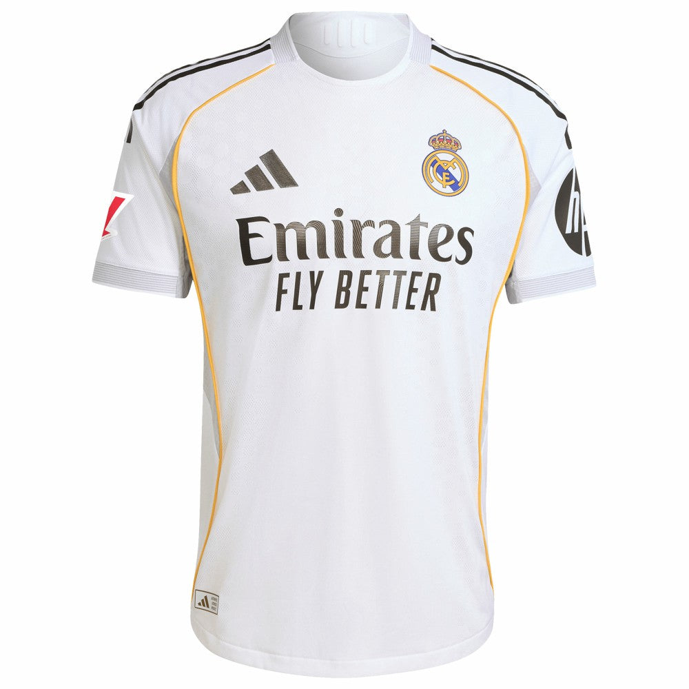 Kylian Mbappé Real Madrid 2025/26 Home Player Jersey White
